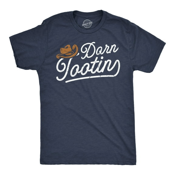 Mens Funny T Shirts Darn Tootin Sarcastic Western Graphic Novelty Tee for Men Graphic Tees