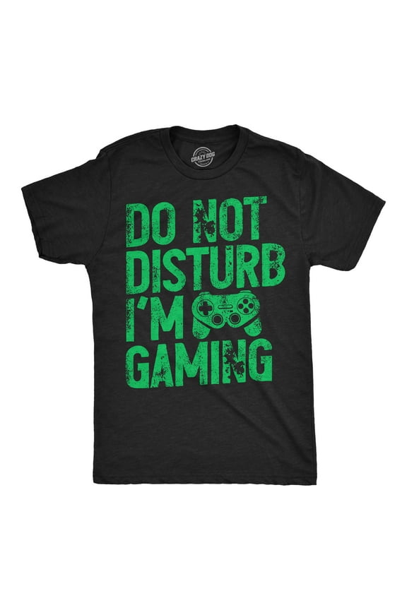 Mens Funny T Shirts Do Not Disturb Im Gaming Sarcastic Gamer Graphic Novelty Tee for Men Graphic Tees