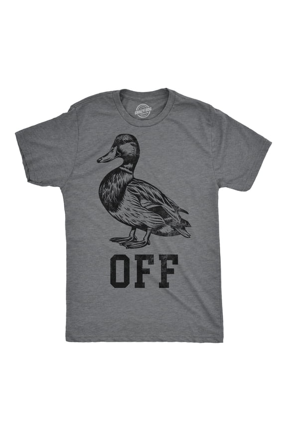 Mens Funny T Shirts Duck Off Sarcastic Graphic Novelty Tee for Men Graphic Tees