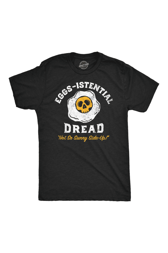 Mens Funny T Shirts Eggs Istential Dread Sarcastic Food Graphic Novelty Tee for Men Graphic Tees