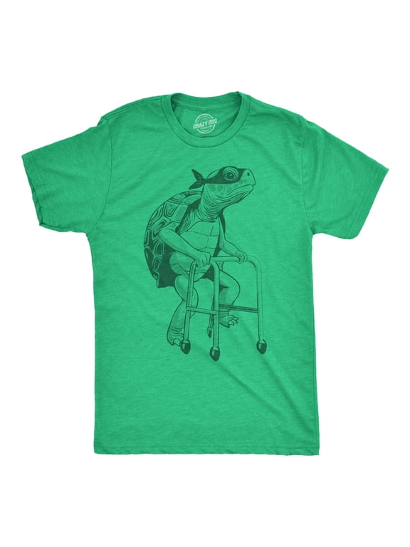 Mens Funny T Shirts Elderly Ninja Tortoise Sarcastic Turtle Graphic Novelty Tee for Men Graphic Tees