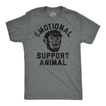 Mens Funny T Shirts Emotional Support Animal Werewolf Sarcastic Halloween Graphic Tee for Men Graphic Tees