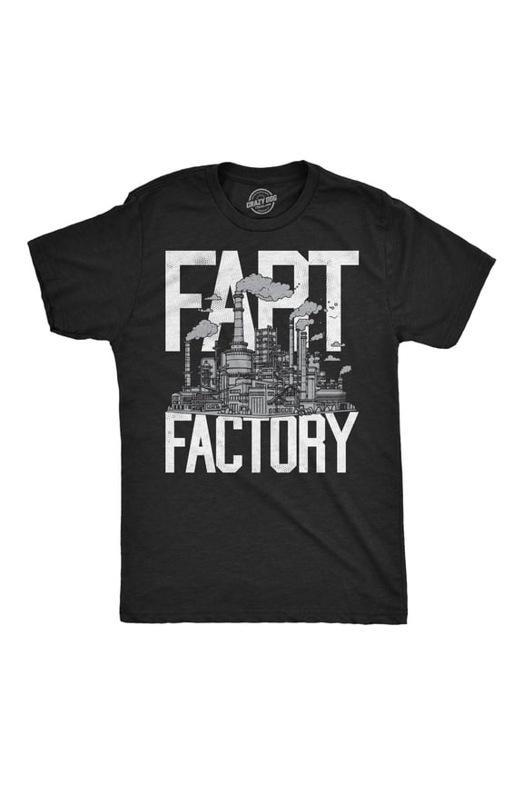 Mens Funny T Shirts Fart Factory Sarcastic Farting Joke Graphic Novelty Tee For Men Graphic Tees