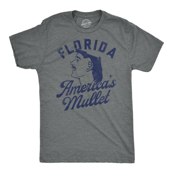 Mens Funny T Shirts Florida Americas Mullet Sarcastic Graphic Tee for Men Graphic Tees
