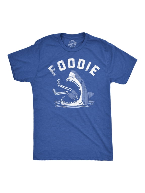Mens Funny T Shirts Foodie Sarcastic Shark Attack Graphic Novelty Tee for Men Graphic Tees