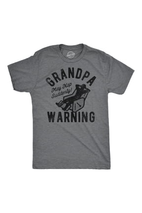 Mens Funny T Shirts Grandpa Warning Sarcastic Fathers Day Tee for Men Graphic Tees