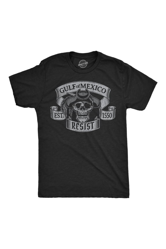 Mens Funny T Shirts Gulf Of Mexico Resist Sarcastic National Graphic Novelty Tee for Men Graphic Tees