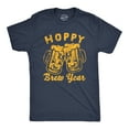 thumbnail image 1 of Mens Funny T Shirts Hoppy Brew Year Sarcastic New Years Eve Drinking Tee for Men Graphic Tees, 1 of 9