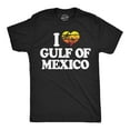 thumbnail image 1 of Mens Funny T Shirts I Heart Gulf Of Mexico Sarcastic National Graphic Novelty Tee for Men Graphic Tees, 1 of 7