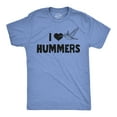 thumbnail image 1 of Mens Funny T Shirts I Heart Hummers Sarcastic Humming Bird Graphic Tee for Men Graphic Tees, 1 of 7