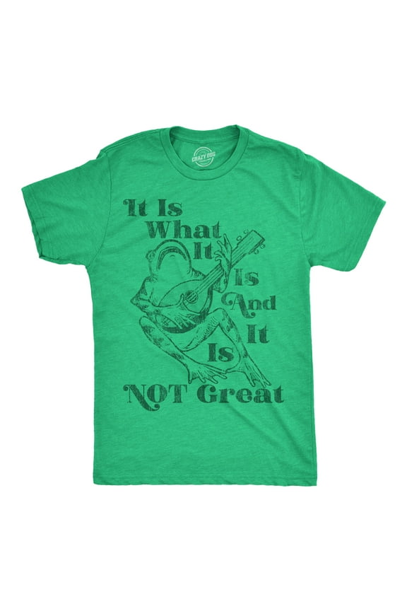Mens Funny T Shirts It Is What It Is and It Is Not Great Sarcastic Graphic Novelty Tee for Men Graphic Tees