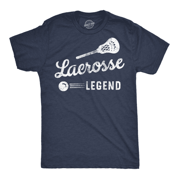 Mens Funny T Shirts Lacrosse Legend Sarcastic Sports Graphic Tee for Men Graphic Tees
