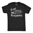 thumbnail image 1 of Mens Funny T Shirts Last Responder Sarcastic Halloween Novelty Hearse Graphic Tee for Men Graphic Tees, 1 of 9