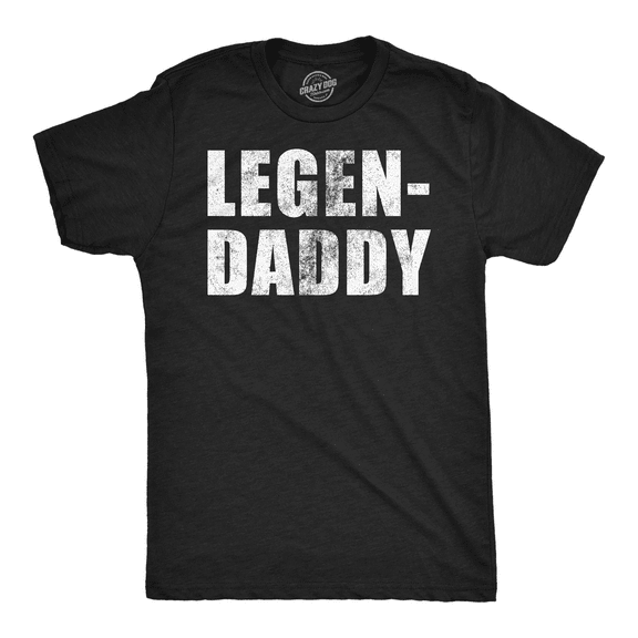 Mens Funny T Shirts Legendaddy Sarcastic Fathers Day Novelty Tee for Men Graphic Tees