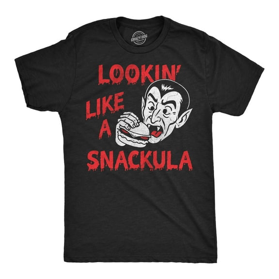 Mens Funny T Shirts Lookin Like A Snackula Sarcastic Vampire Graphic Novelty Halloween Tee For Men Graphic Tees