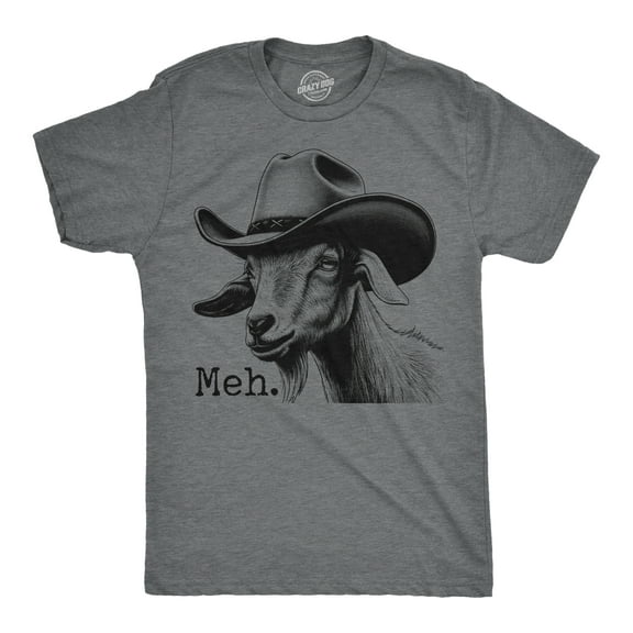 Mens Funny T Shirts Meh Goat Sarcastic Animal Graphic Novelty Tee For Men Graphic Tees