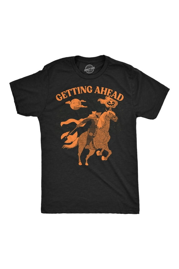 Mens Funny T Shirts Need Head Sarcastic Halloween Headless Horseman Graphic Tee for Men Graphic Tees