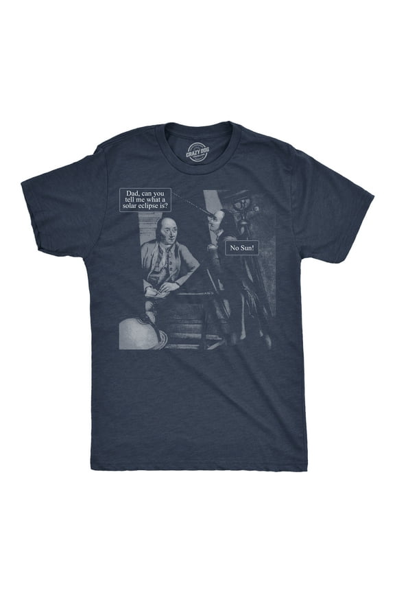 Mens Funny T Shirts No Sun Sarcastic Solar Eclipse Graphic Tee for Men Graphic Tees