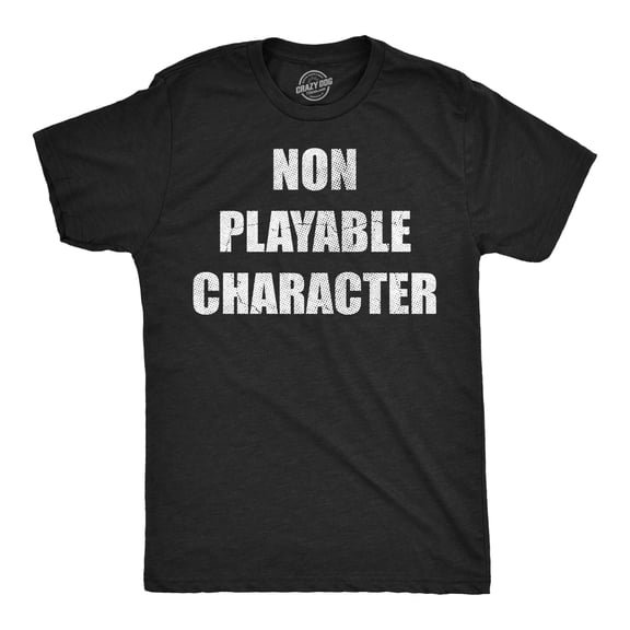 Mens Funny T Shirts Non Playable Character Sarcastic NPC Graphic Novelty Tee for Men Graphic Tees