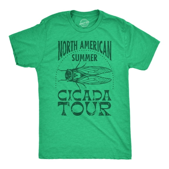 Mens Funny T Shirts North American Cicada Tour Sarcastic Graphic Tee for Men Graphic Tees