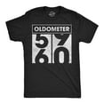 thumbnail image 1 of Mens Funny T Shirts Oldometer 59 to 60 Sarcastic Birthday Graphic Novelty Tee for Men Graphic Tees, 1 of 7