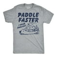 thumbnail image 1 of Mens Funny T Shirts Paddle Faster I Hear Banjos Sarcastic Graphic Novelty Tee For Men Graphic Tees, 1 of 7