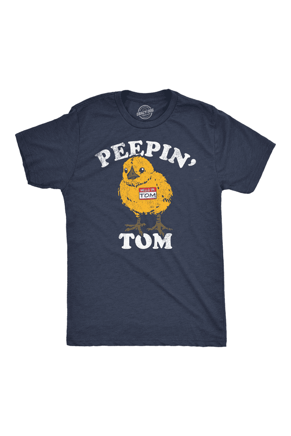 Mens Funny T Shirts Peepin Tom Sarcastic Graphic Tee for Men Graphic Tees