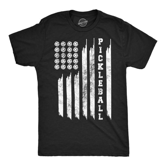 Mens Funny T Shirts Pickleball American Flag Sarcastic Fourth Of July Graphic Novelty Tee for Men Graphic Tees