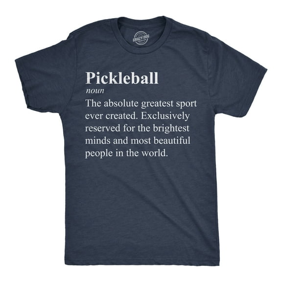 Mens Funny T Shirts Pickleball Definition Sarcastic Graphic Novelty Tee for Men Graphic Tees