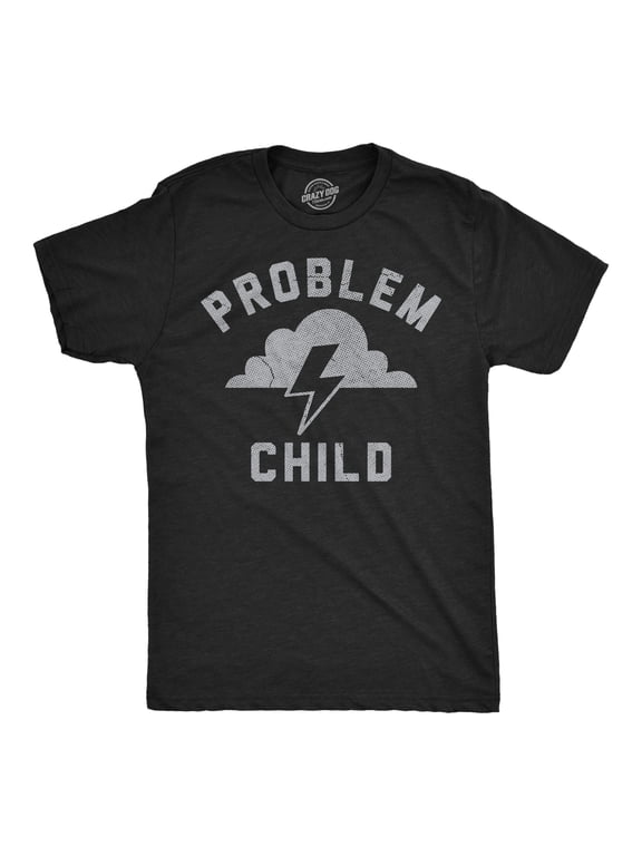 Mens Funny T Shirts Problem Child Sarcastic Graphic Novelty Tee for Men Graphic Tees