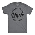 thumbnail image 1 of Mens Funny T Shirts Promoted To Uncle 2026 Sarcastic Family Tee For Men Graphic Tees, 1 of 9