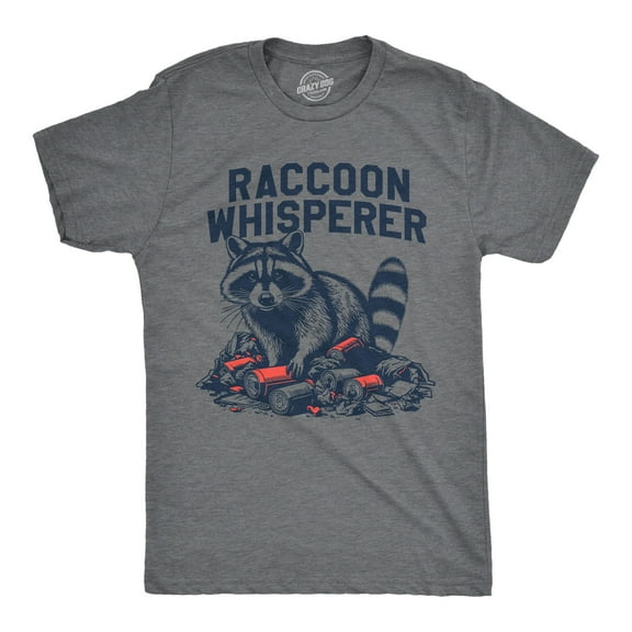 Mens Funny T Shirts Raccoon Whisperer Sarcastic Animal Graphic Tee for Men Graphic Tees