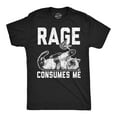 thumbnail image 1 of Mens Funny T Shirts Rage Consumes Me Sarcastic Kitten Graphic Novelty Tee for Men Graphic Tees, 1 of 9