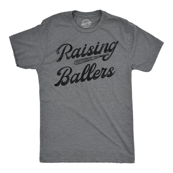Mens Funny T Shirts Raising Ballers Sarcastic Baseball Graphic Tee for Men Graphic Tees