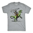 thumbnail image 1 of Mens Funny T Shirts Raptor Wrangler Sarcastic Dinosaur Cowboy Graphic Tee Graphic Tees, 1 of 7