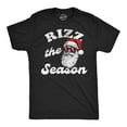 thumbnail image 1 of Mens Funny T Shirts Rizz The Season Sarcastic Christmas Graphic Novelty Tee for Men Graphic Tees, 1 of 9