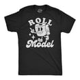thumbnail image 1 of Mens Funny T Shirts Roll Model Sarcastic Toilet Paper Graphic Novelty Tee for Men Graphic Tees, 1 of 9