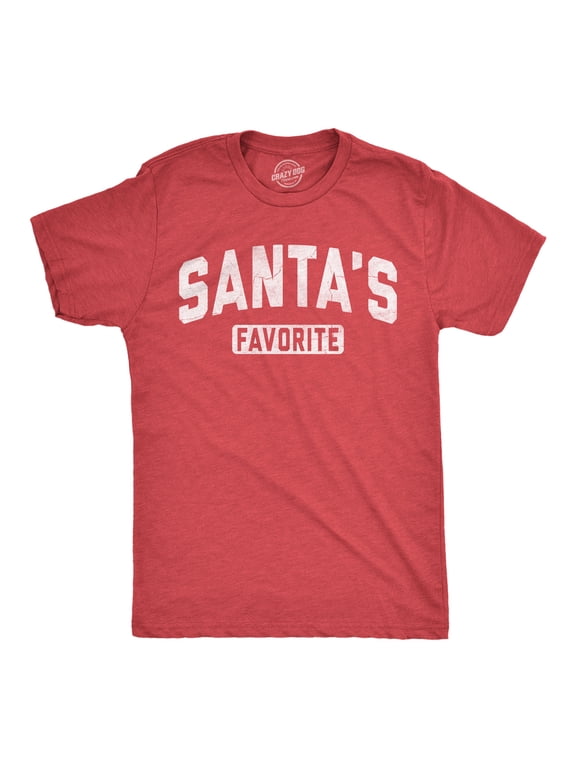 Mens Funny T Shirts Santas Favorite Sarcastic Christmas Graphic Novelty Tee For Men Graphic Tees