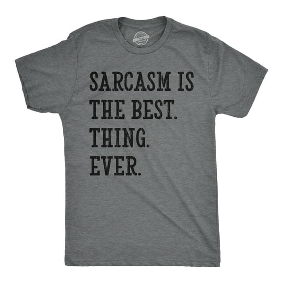 Mens Funny T Shirts Sarcasm Is The Best Thing Ever Sarcastic Novelty Tee for Men Graphic Tees