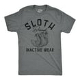 thumbnail image 1 of Mens Funny T Shirts Sloth Brand Inactive Wear Sarcastic Animal Graphic Tee Graphic Tees, 1 of 9