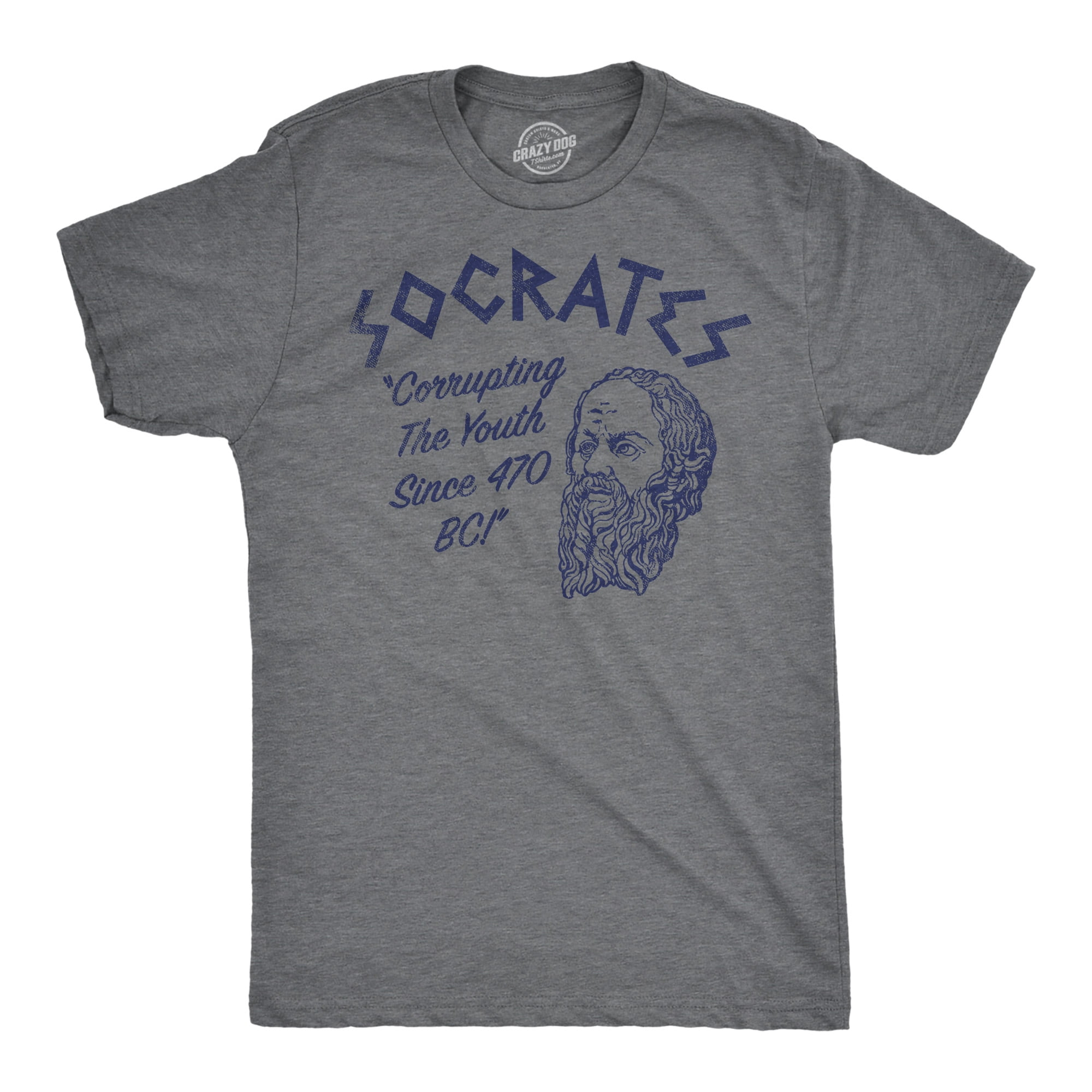 Mens Funny T Shirts Socrates Sarcastic Graphic Novelty Tee for Men ...