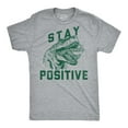thumbnail image 1 of Mens Funny T Shirts Stay Positive T Rex Attack Sarcastic Graphic Tee for Men Graphic Tees, 1 of 8