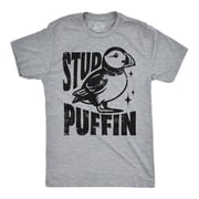 Mens Funny T Shirts Stud Puffin Sarcastic Graphic Tee for Men Graphic Tees