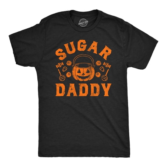 Mens Funny T Shirts Sugar Daddy Sarcastic Halloween Candy Trick Or Treat Novelty Tee for Men Graphic Tees