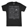 thumbnail image 1 of Mens Funny T Shirts T-800 Schematic Retro Terminator 2 Movie Tee For Men Graphic Tees, 1 of 9