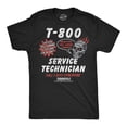 thumbnail image 1 of Mens Funny T Shirts T 800 Service Technician Sarcastic Terminator 2 Movie Tee For Men Graphic Tees, 1 of 9