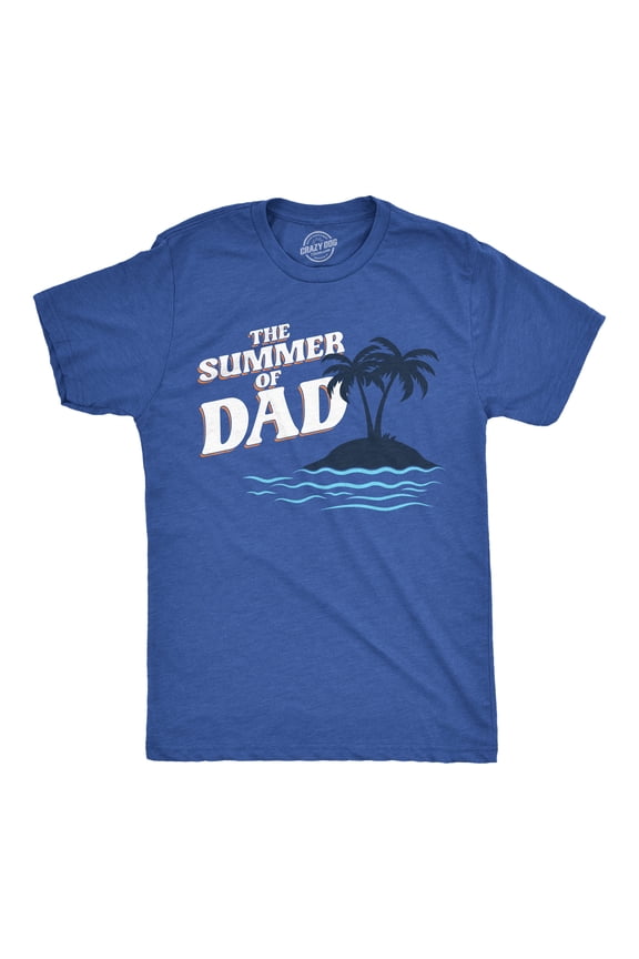 Mens Funny T Shirts The Summer Of Dad Sarcastic Vacation Graphic Tee for Dads Graphic Tees