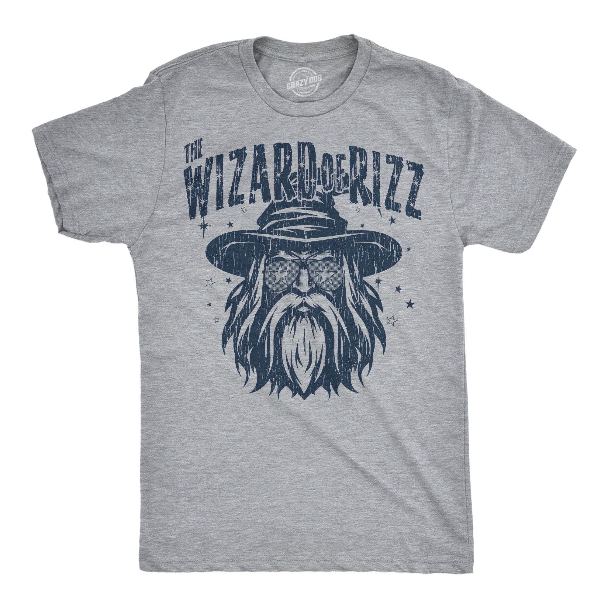 Mens Funny T Shirts The Wizard Of Rizz Sarcastic Graphic Novelty Tee ...
