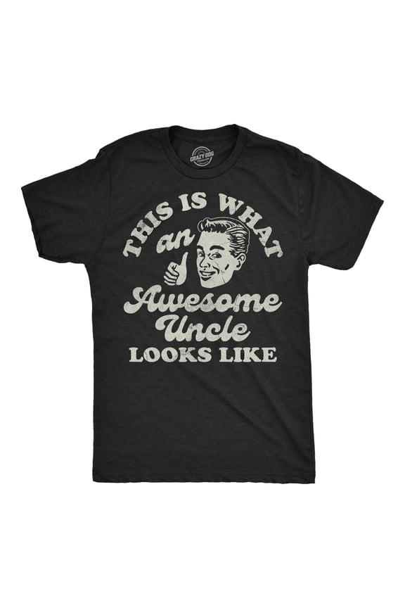Mens Funny T Shirts This Is What An Awesome Uncle Looks Like Sarcastic Graphic Novelty Tee for Men Graphic Tees