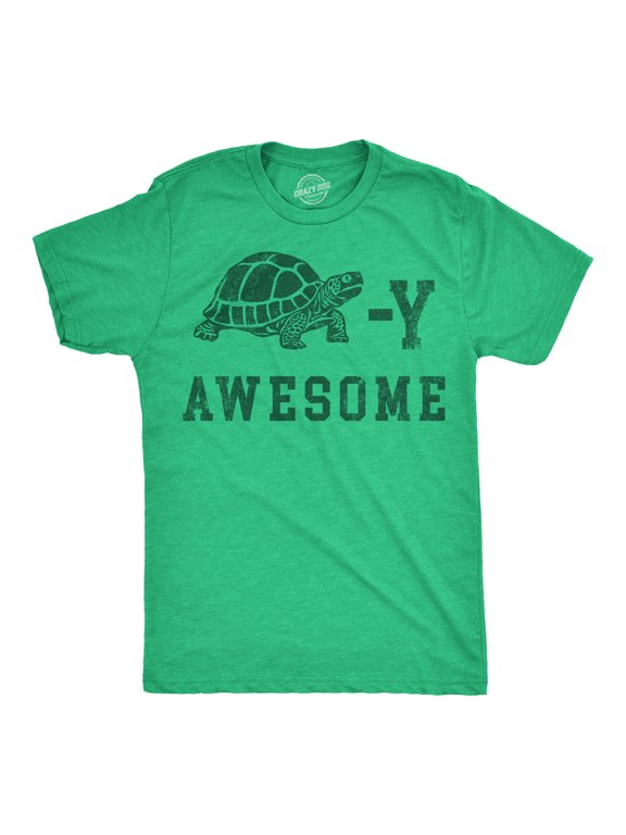 Mens Funny T Shirts Turtley Awesome Sarcastic Turtle Graphic Novelty Tee for Men Graphic Tees